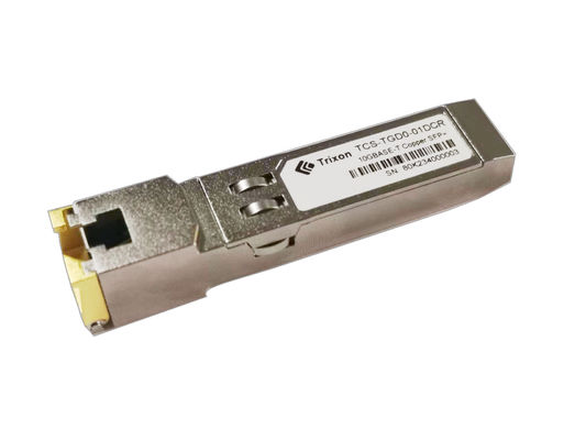 गर्म प्लग करने योग्य कॉपर ट्रांससीवर SFP RJ45 3.3V हाई स्पीड TCS-TGD0-01DCR