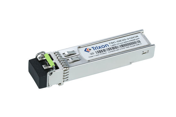 TSC-GE20-XXDCR 20km 3.3V CWDM SFP ट्रांससीवर Mod1270 Nm-1610 Nm तरंग दैर्ध्य 1.25G डेटा दर