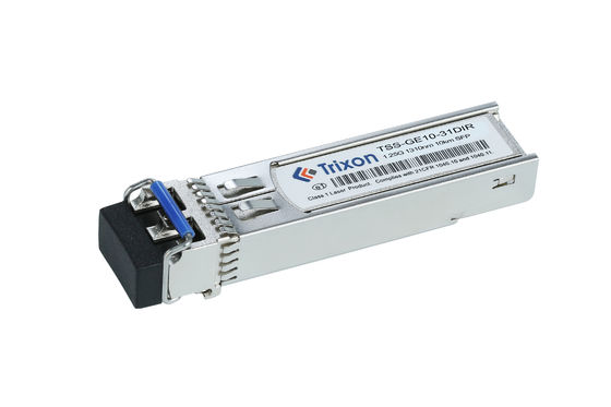 TSS-GE10-31DIR,औद्योगिक, 15km तक 1310nm गर्म प्लग करने योग्य 1.25G SFP ट्रांससीवर -40C ~ +85C तापमान रेंज के साथ