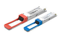 खपत 2.0W 100G QSFP28 ट्रांससीवर एकल 3.3V बिजली की आपूर्ति नेटवर्क के लिए डेटा हस्तांतरण गति
