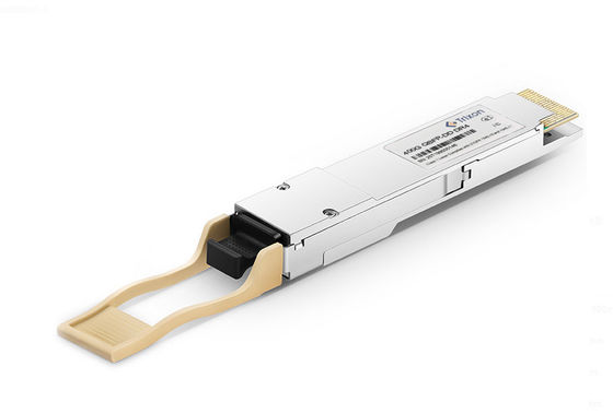 QSFP-DD 400G ट्रांससीवर फॉर्म फैक्टर 1310 ईएमएल लेजर और स्पीड नेटवर्किंग के लिए 10W की अधिकतम बिजली की खपत