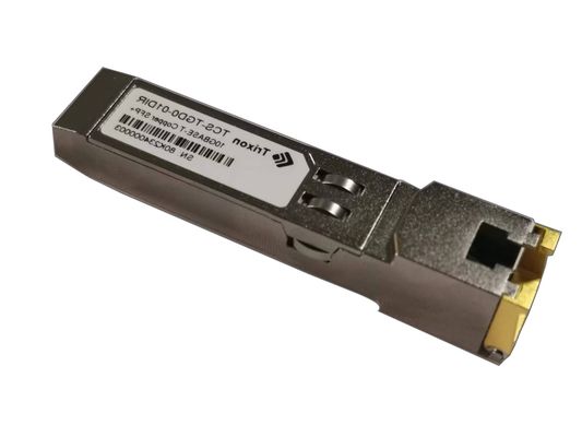 गर्म प्लग करने योग्य कॉपर ट्रांससीवर SFP RJ45 3.3V हाई स्पीड TCS-TGD0-01DCR